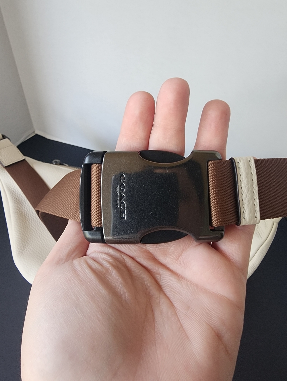 ✨️NWOT✨️ Coach Warren Belt Bag, Chalk & Brown, 2022, $378 MSRP - Picture 7 of 11
